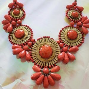 Orange & Gold Necklace